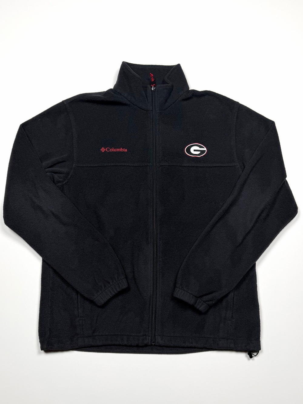 Columbia Georgia Bulldogs UGA Men’s Large Black Full Zip Fleece Jacket